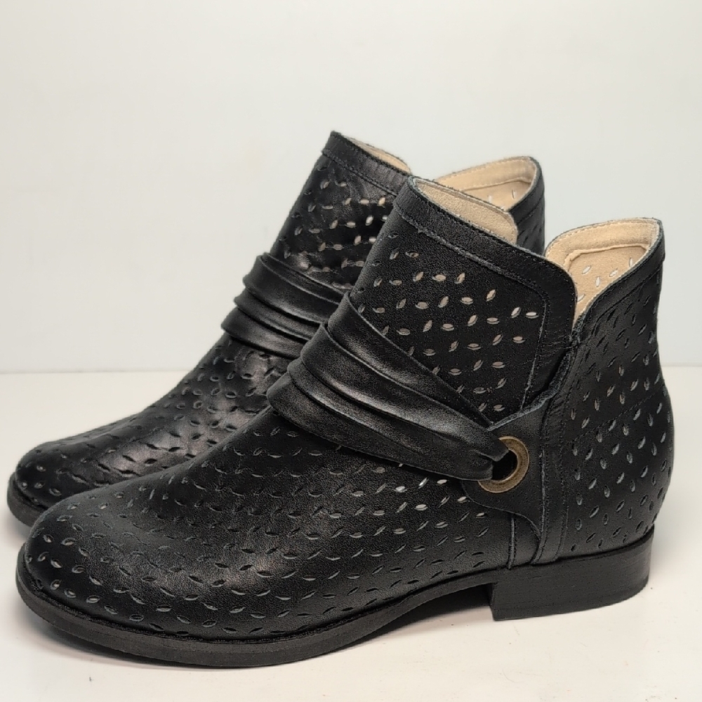 Spenco Priscilla metatarsal pad ankle boot/booties woman size 8.5D. EU 39D(wide)